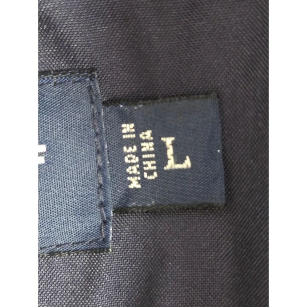 Polo Golf‎ Ralph Lauren Vest Men's L Sleeveless Navy Full Zip Crest Logo Retro